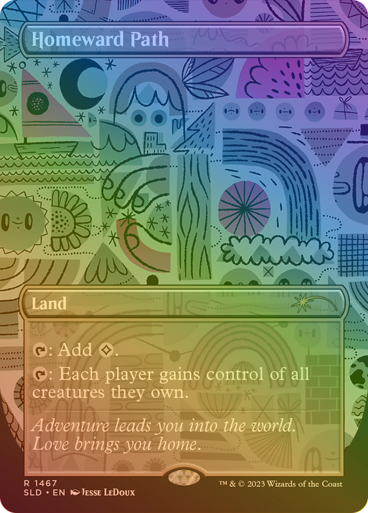 Homeward Path (1467) (Borderless) - Rainbow Foil
