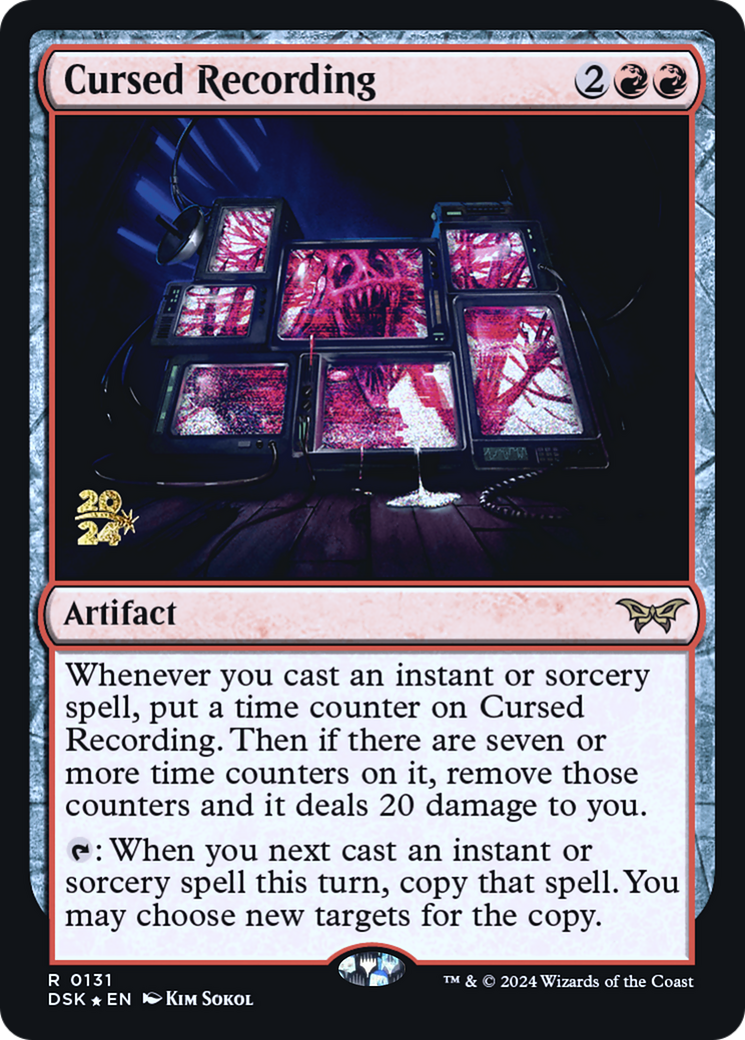 Cursed Recording (0131) (Prerelease) - Foil