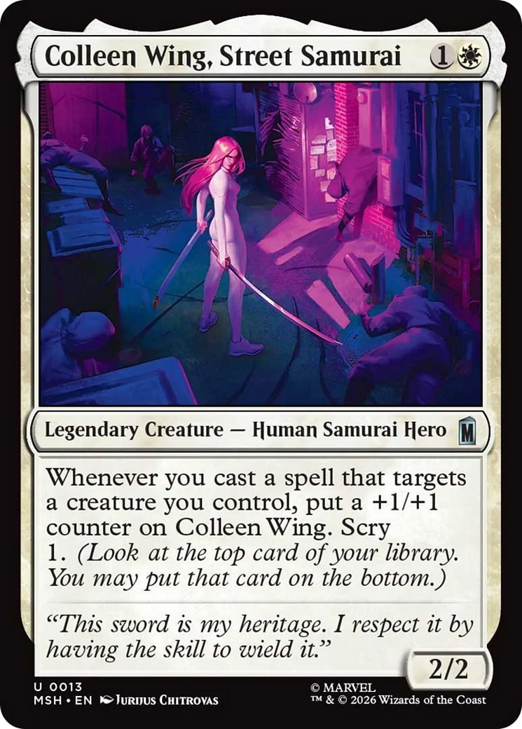 Colleen Wing, Street Samurai (MSH) - Foil