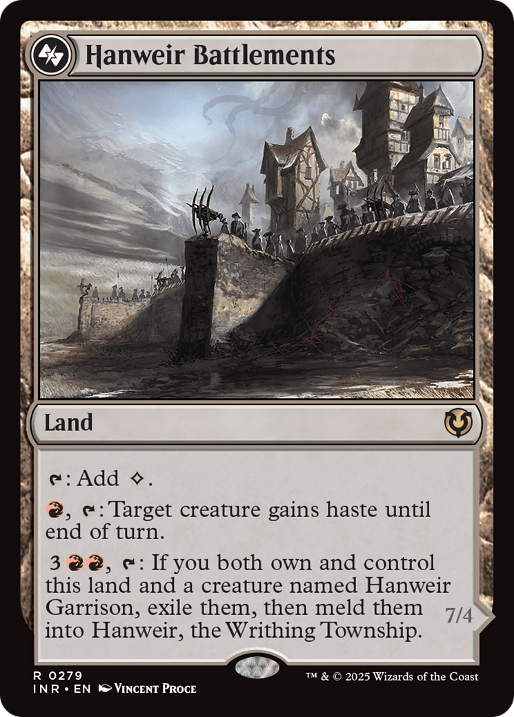 Hanweir Battlements // Hanweir, the Writhing Township - Foil