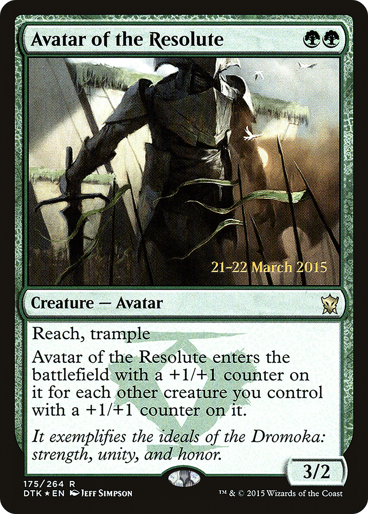 Avatar of the Resolute (175) (Prerelease) - Foil