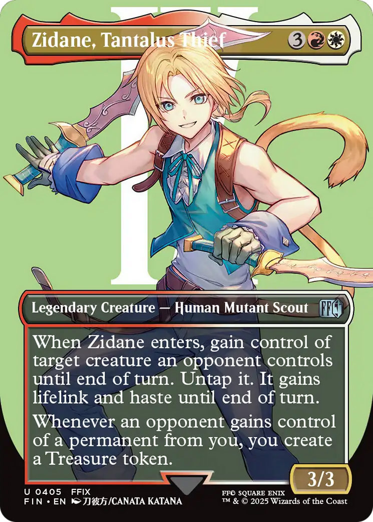 Zidane, Tantalus Thief (0405) (Borderless) - Foil