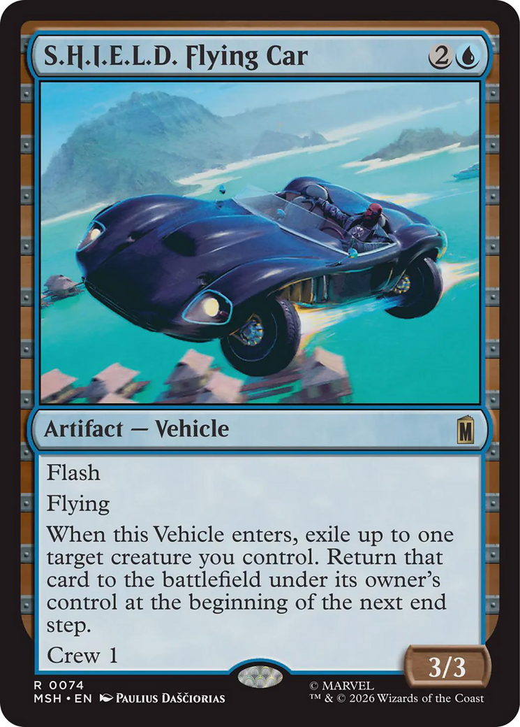 S.H.I.E.L.D. Flying Car (0074) (MSH) - Foil