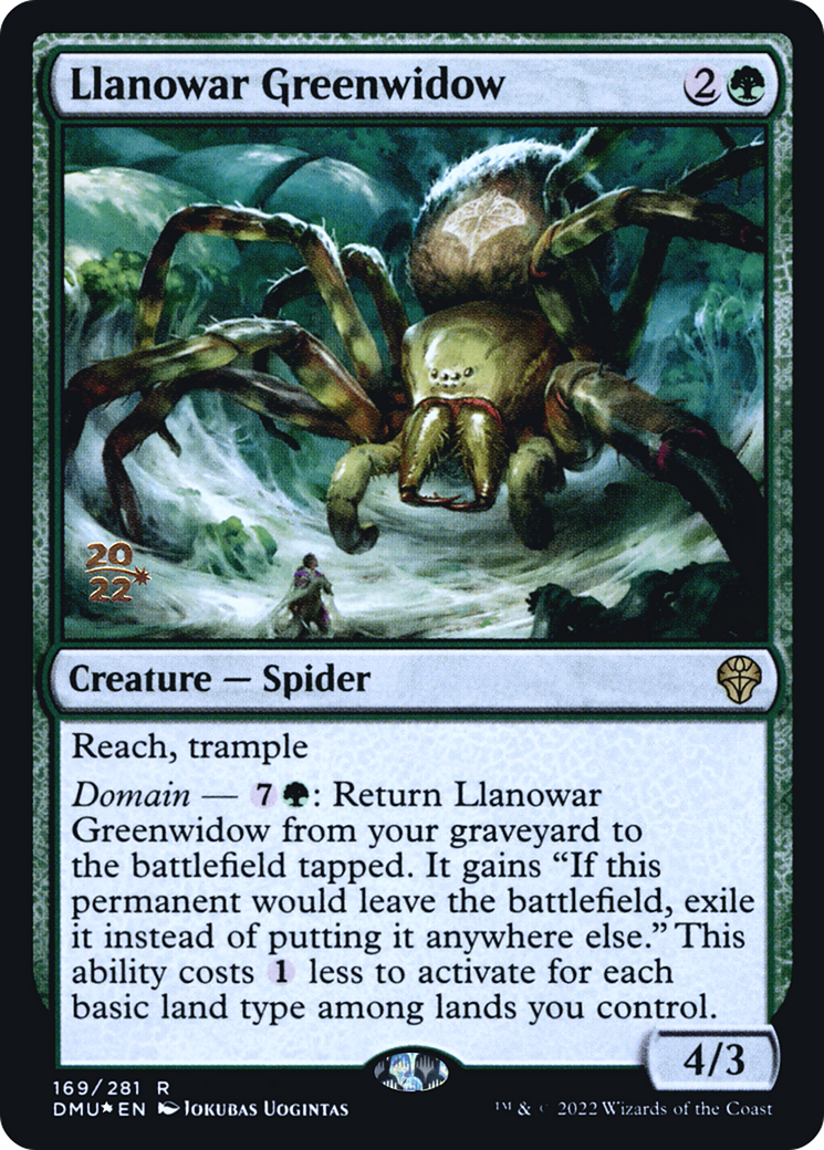 Llanowar Greenwidow (169) (Prerelease) - Foil