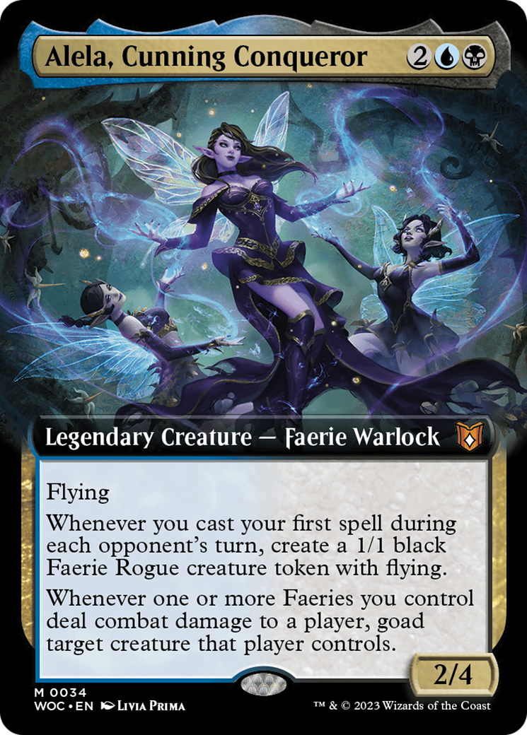 Alela, Cunning Conqueror (0034) (Extended Art) - Foil