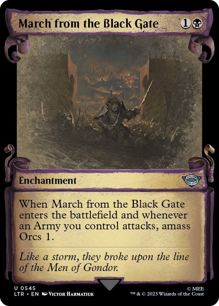 March from the Black Gate (0545) (Showcase) - Silver Foil