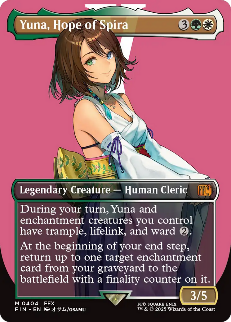 Yuna, Hope of Spira (0404) (Borderless) - Foil