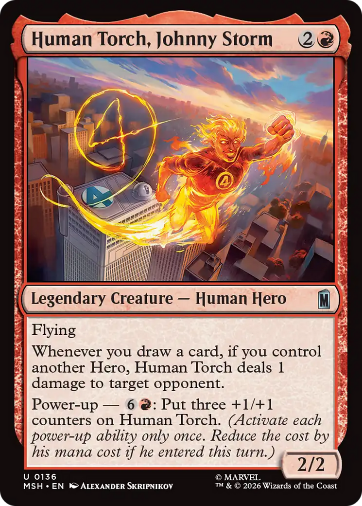 Human Torch, Johnny Storm (0136) (MSH)