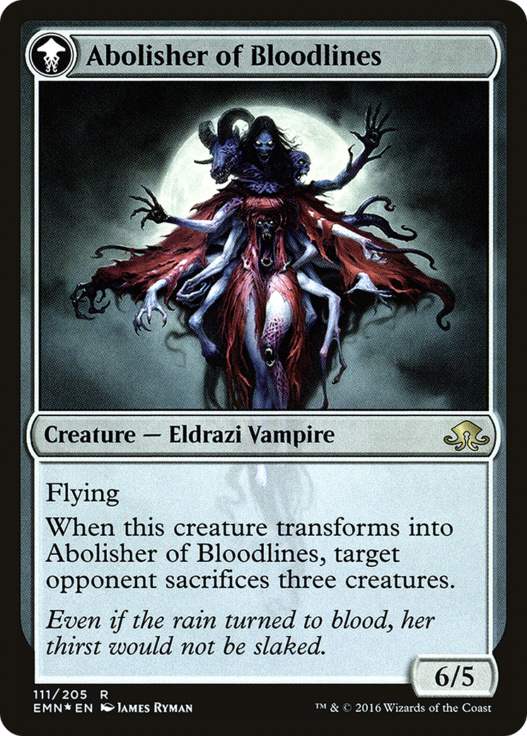 Voldaren Pariah // Abolisher of Bloodlines (111) (Prerelease) (PEMN) - Foil