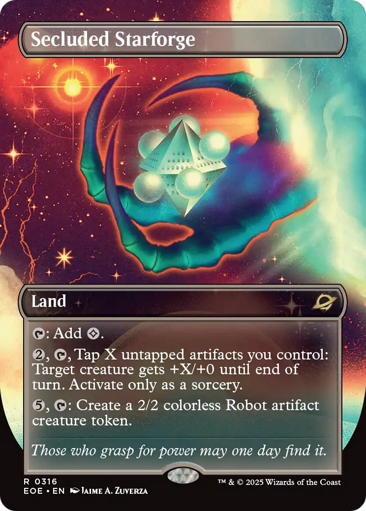 Secluded Starforge (0316) (Borderless) - Foil