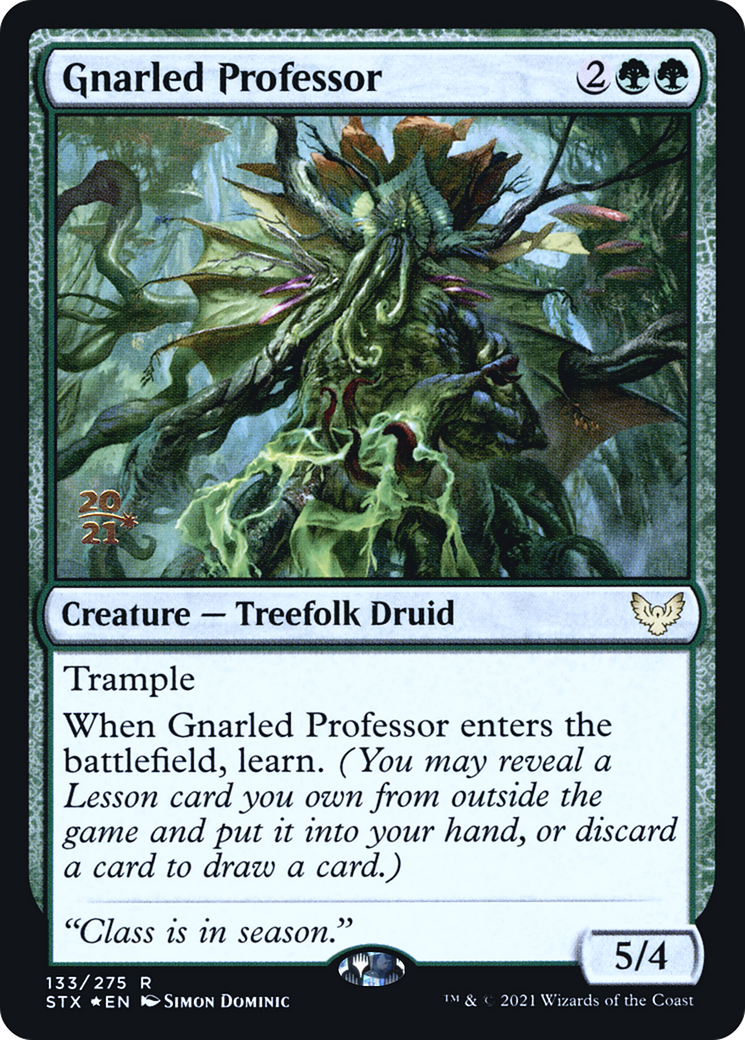 Gnarled Professor (133) (Prerelease) - Foil