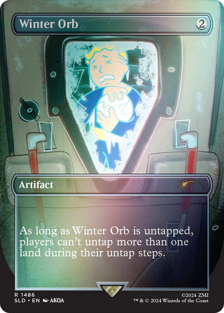 Winter Orb (1486) (Borderless) - Rainbow Foil