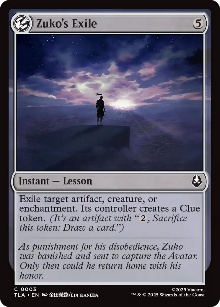 Zuko's Exile - Foil tla