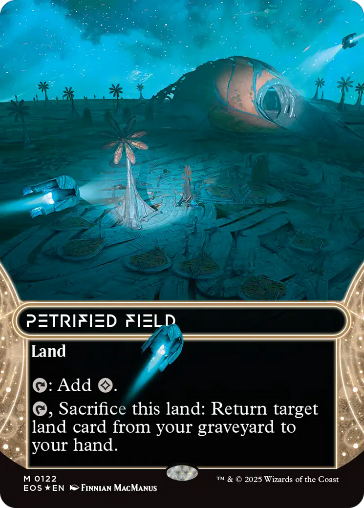 Petrified Field (0122) (Borderless) - Galaxy Foil