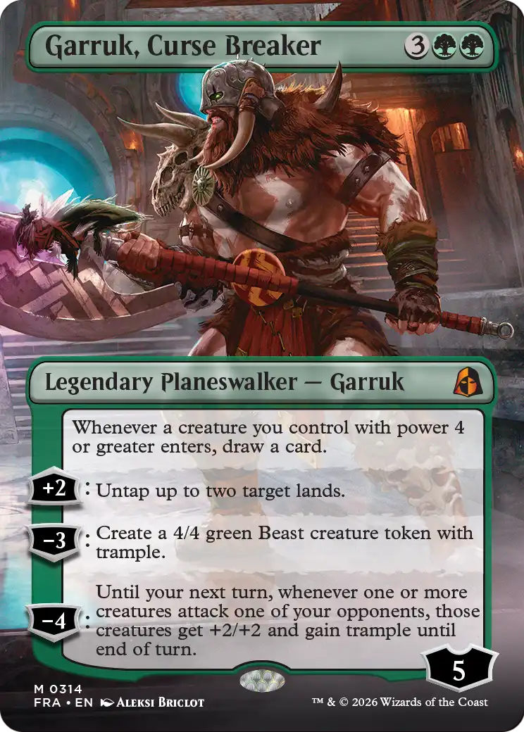 Garruk, Curse Breaker (0314) (Borderless) (FRA) - Foil