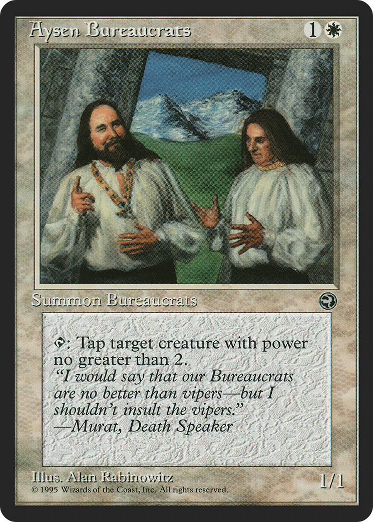 Aysen Bureaucrats (Two Figures)