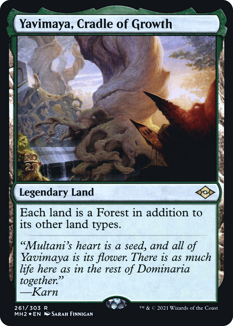 Yavimaya, Cradle of Growth (261) (Prerelease) - Foil