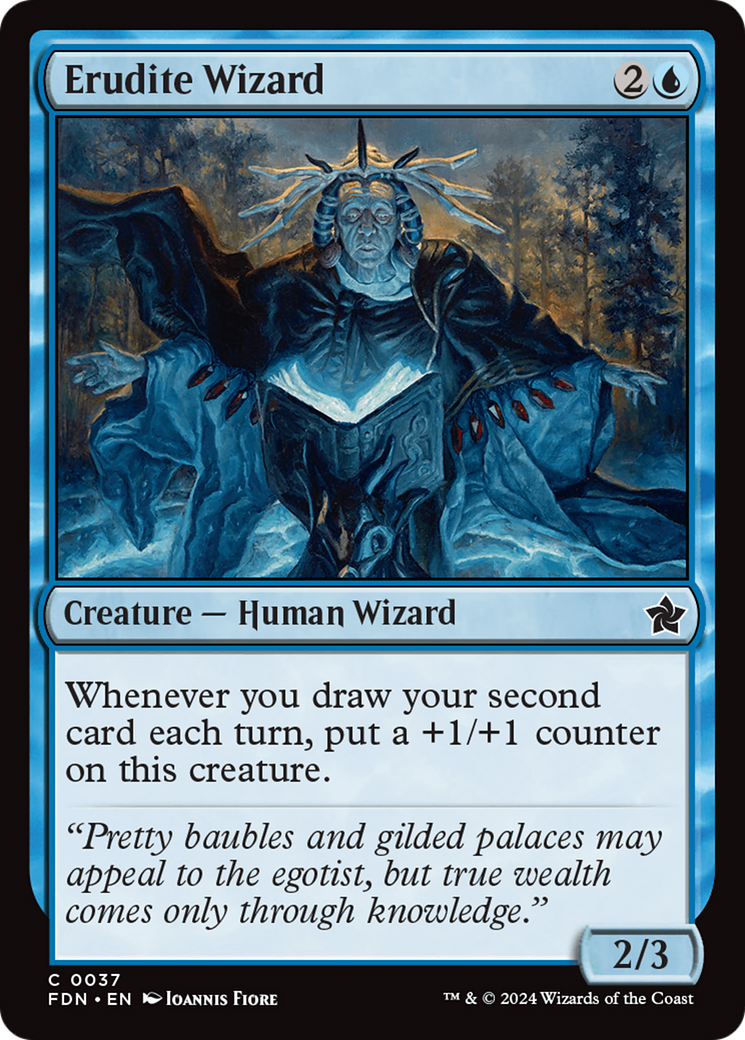 Erudite Wizard - Foil