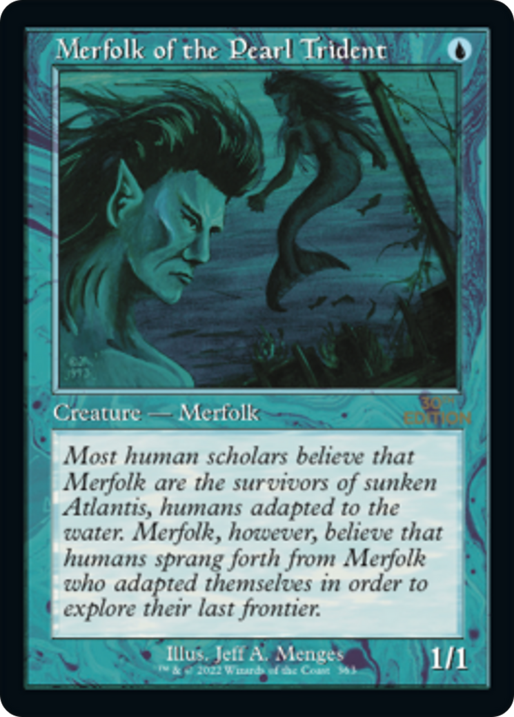 Merfolk of the Pearl Trident (Retro Frame)