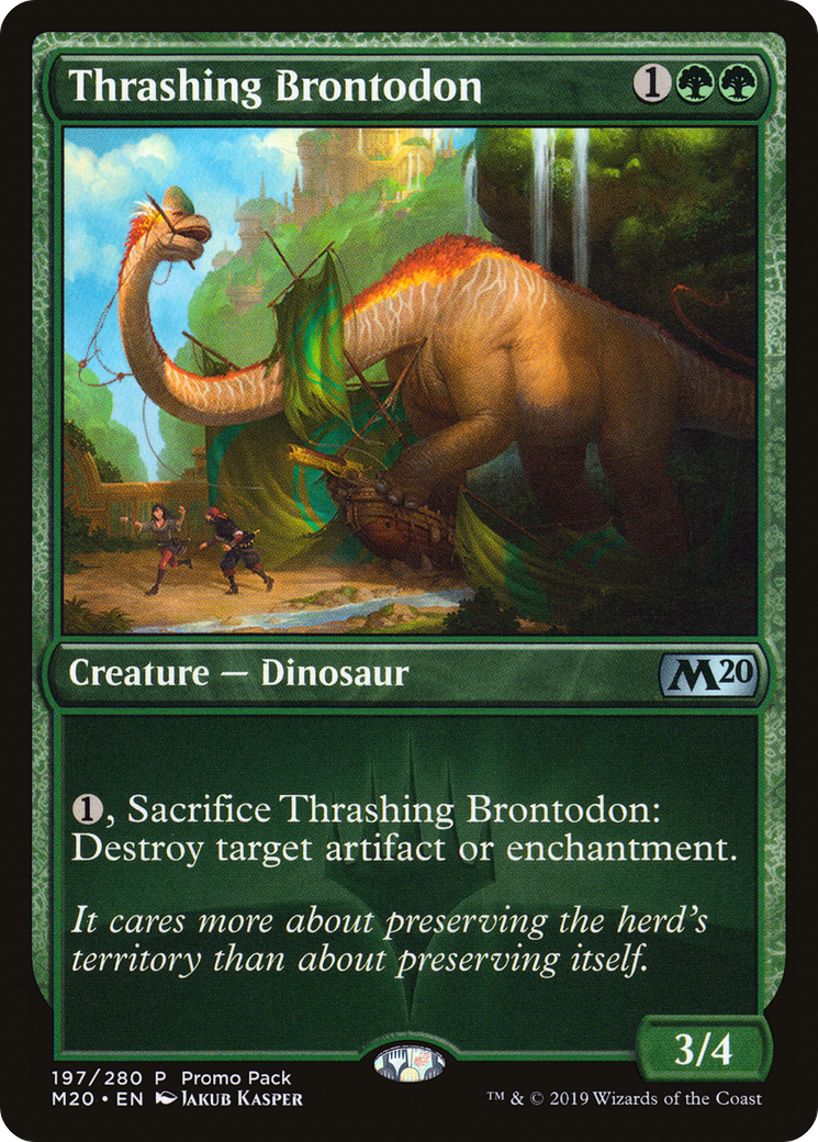Thrashing Brontodon (197) (Promo Pack) - Foil
