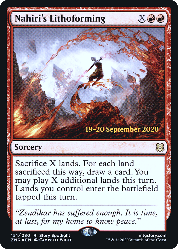 Nahiri's Lithoforming (151) (Prerelease) - Foil