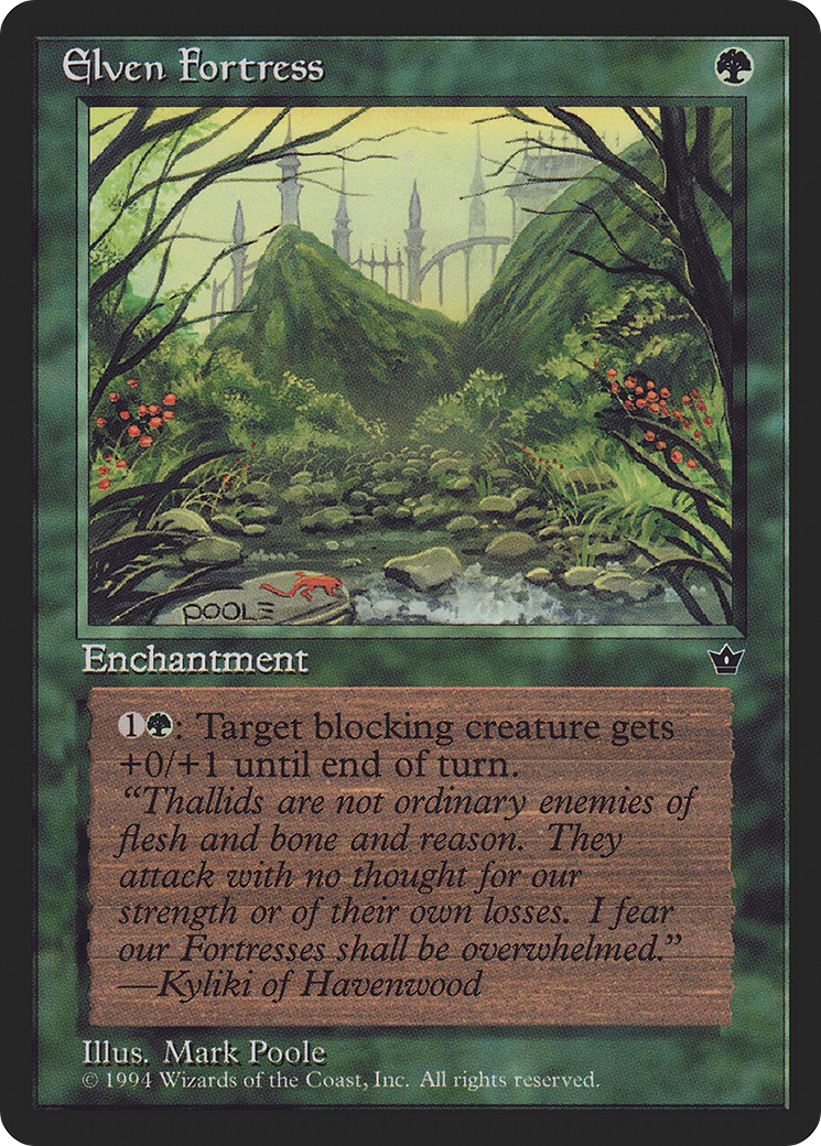 Elven Fortress (Illus. Mark Poole)