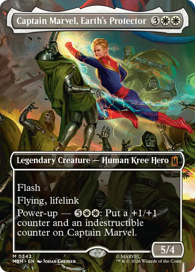 Captain Marvel, Earth's Protector (0342) (Borderless) (MSH)