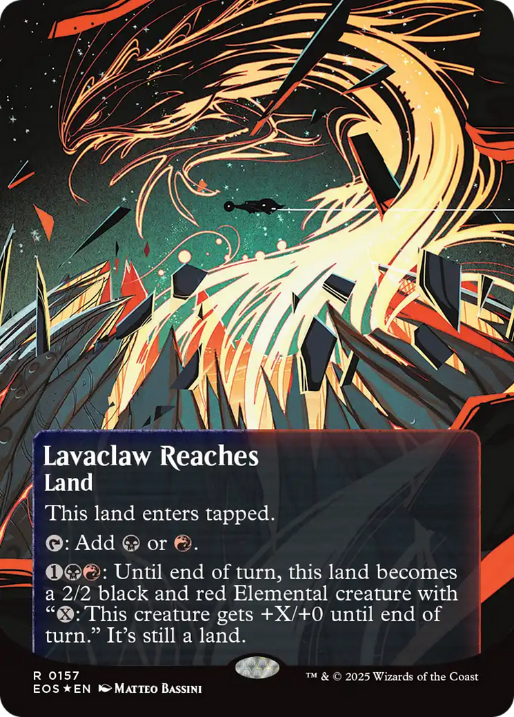 Lavaclaw Reaches (0157) (Borderless) - Galaxy Foil
