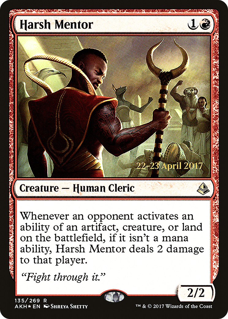 Harsh Mentor (135) (Prerelease) - Foil