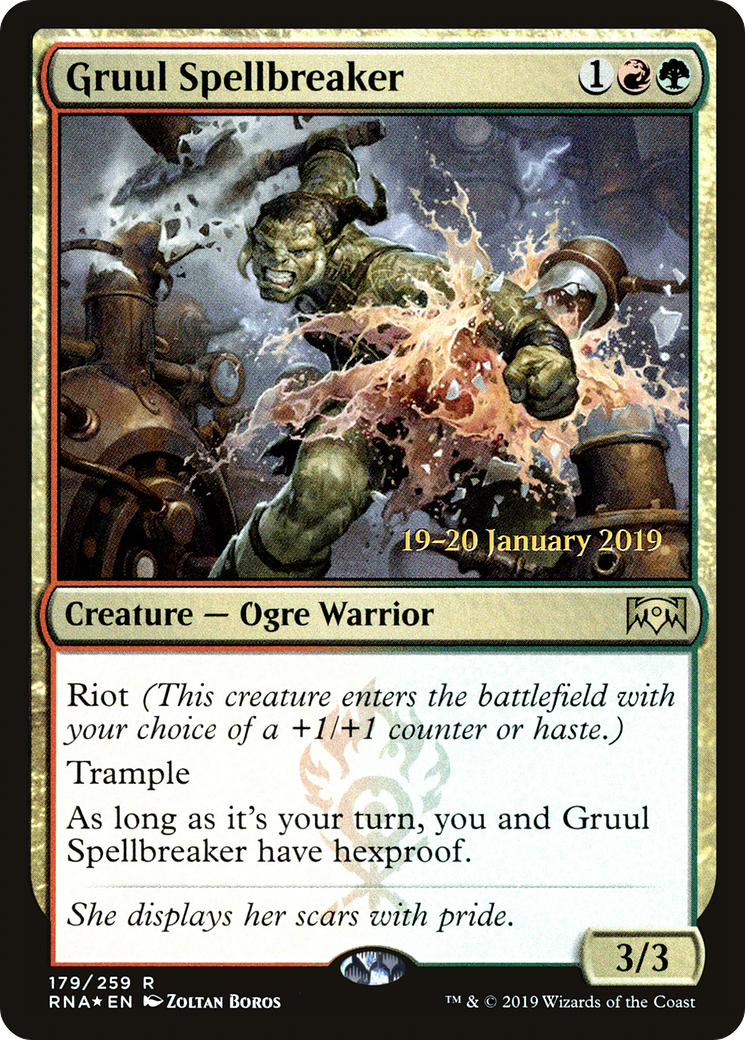 Gruul Spellbreaker (179) (Prerelease) - Foil