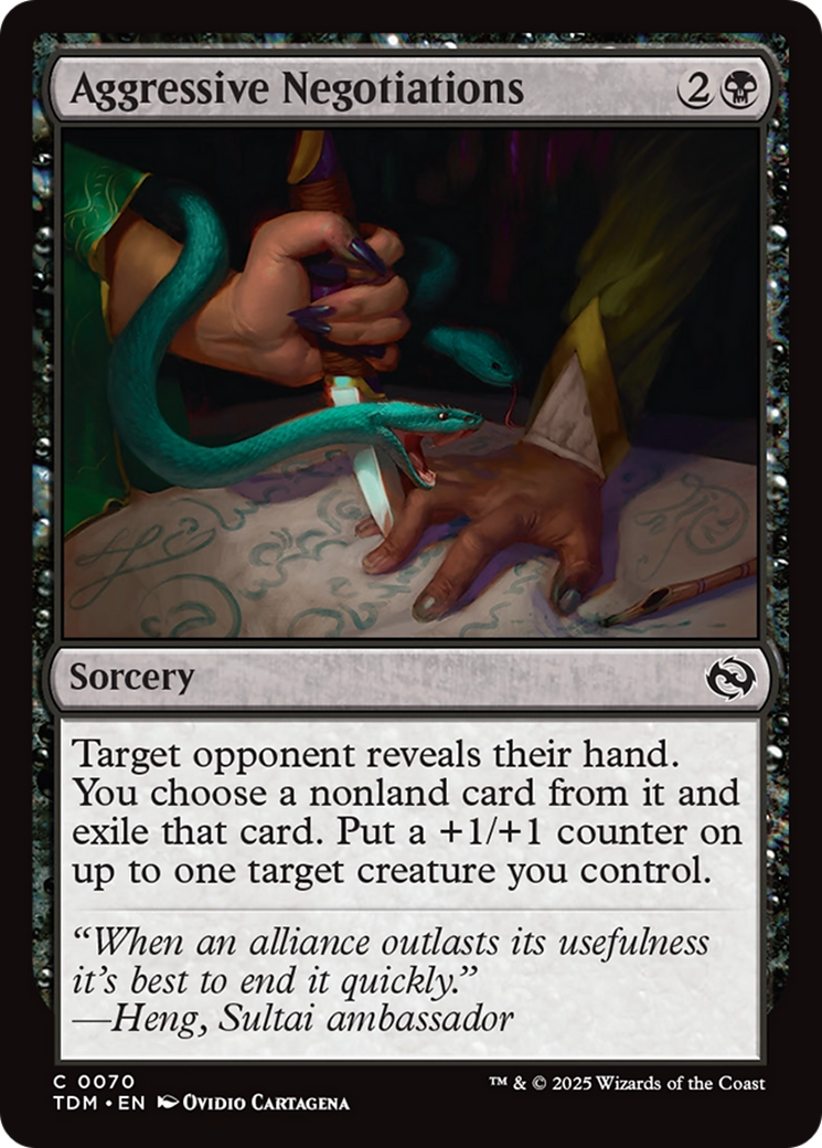 Aggressive Negotiations - Foil