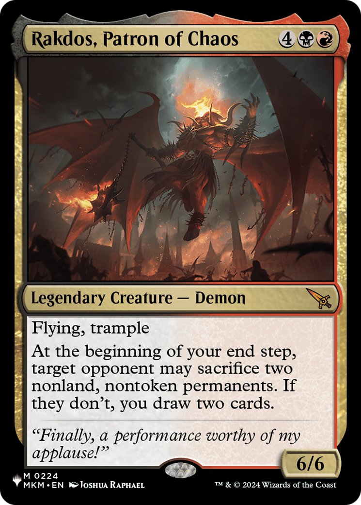 Rakdos, Patron of Chaos (MKM-224) (PLST)