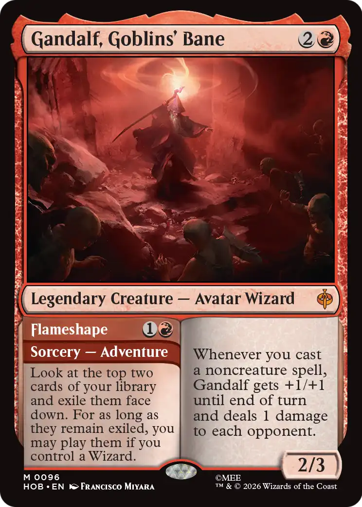 Gandalf, Goblins' Bane // Flameshape (0096) (HOB) - Foil