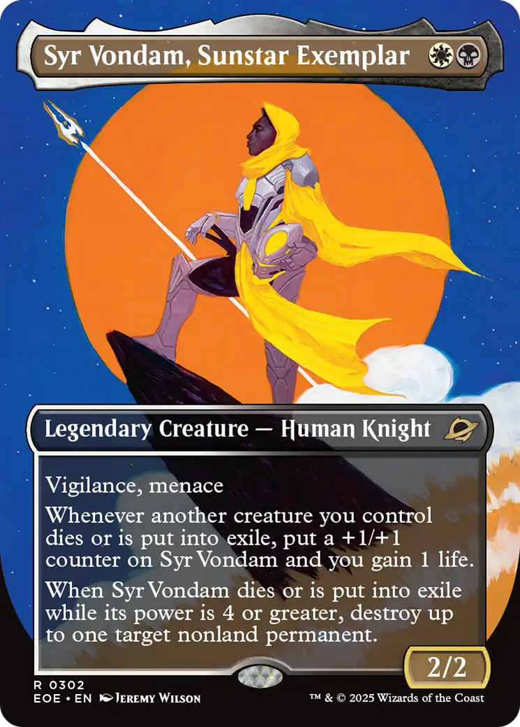Syr Vondam, Sunstar Exemplar (0302) (Borderless)