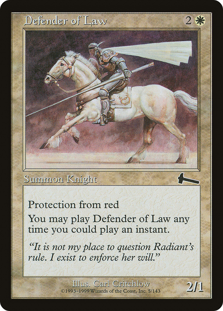 Defender of Law - Foil