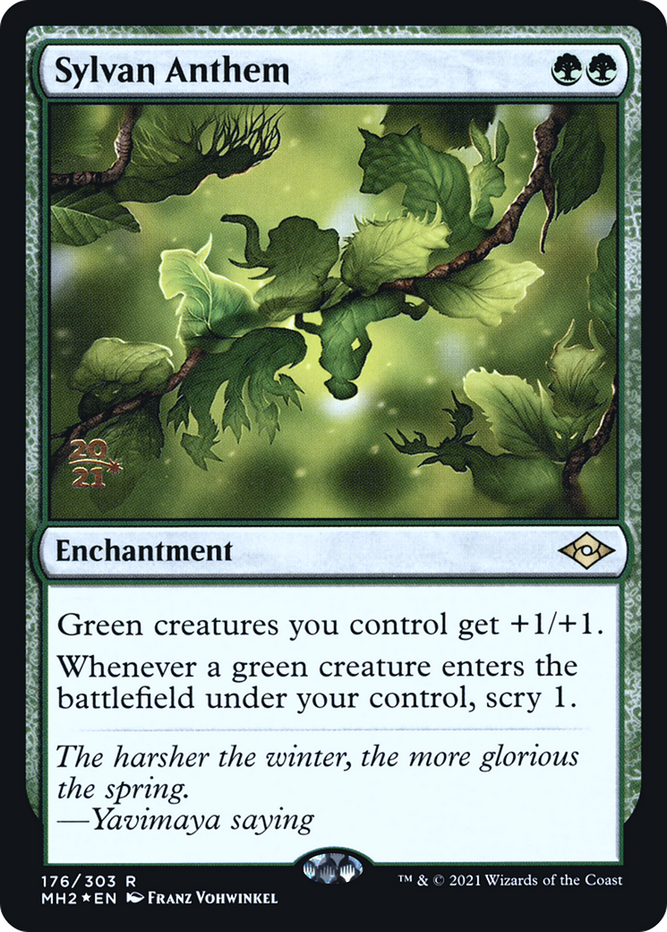 Sylvan Anthem (176) (Prerelease) - Foil