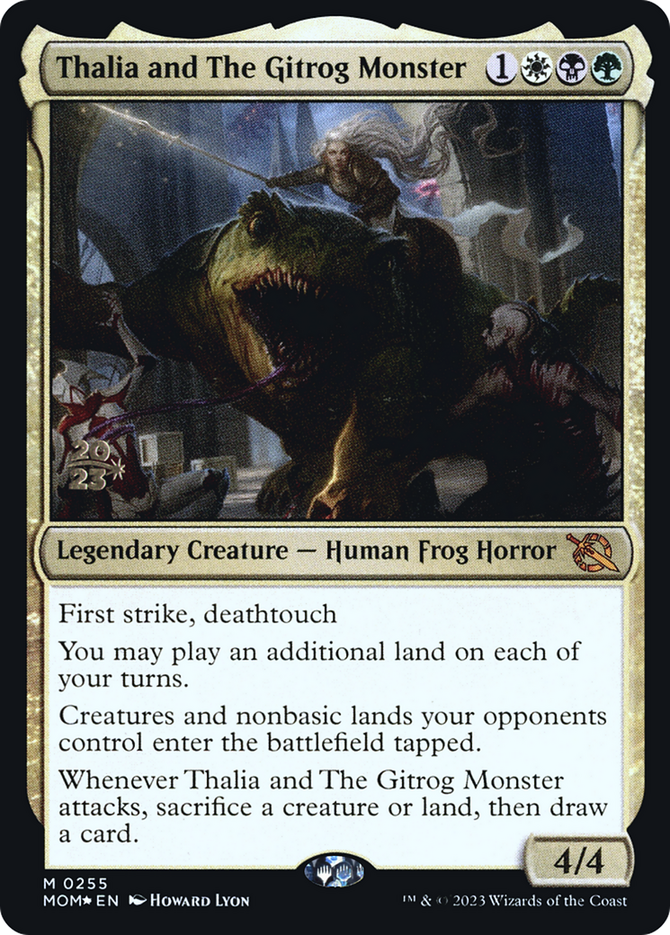 Thalia and The Gitrog Monster (0255) (Prerelease) - Foil