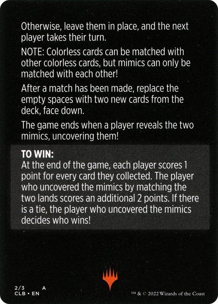 Magic Minigame: Mimic Match (002) (MCLB)