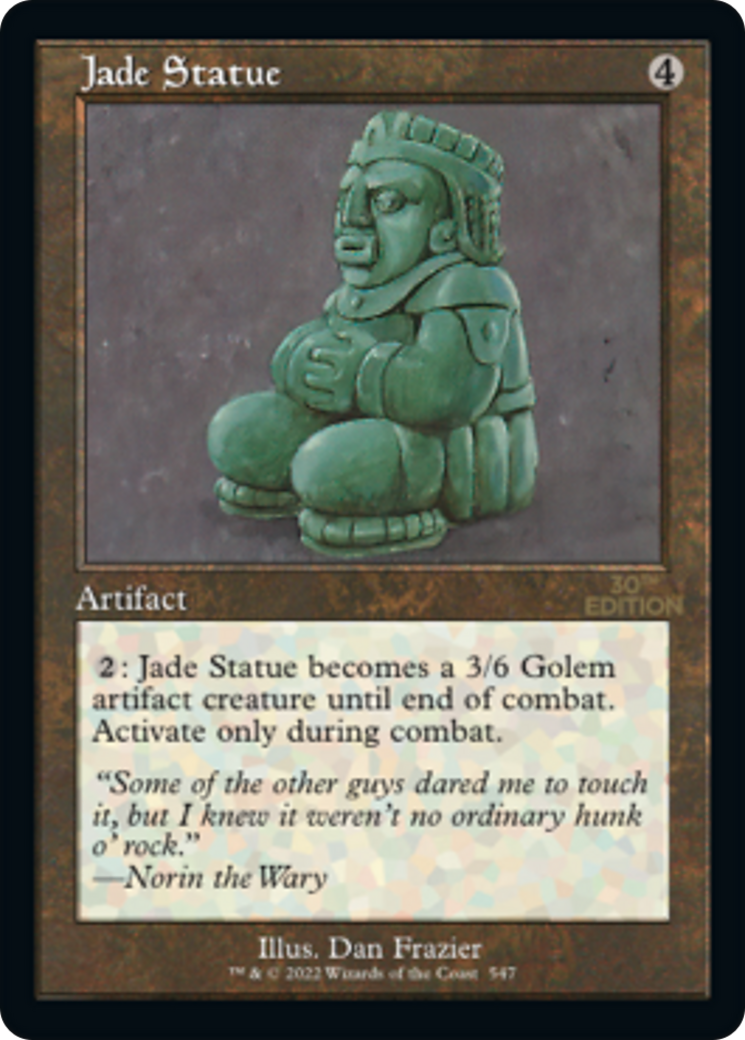Jade Statue (Retro Frame)