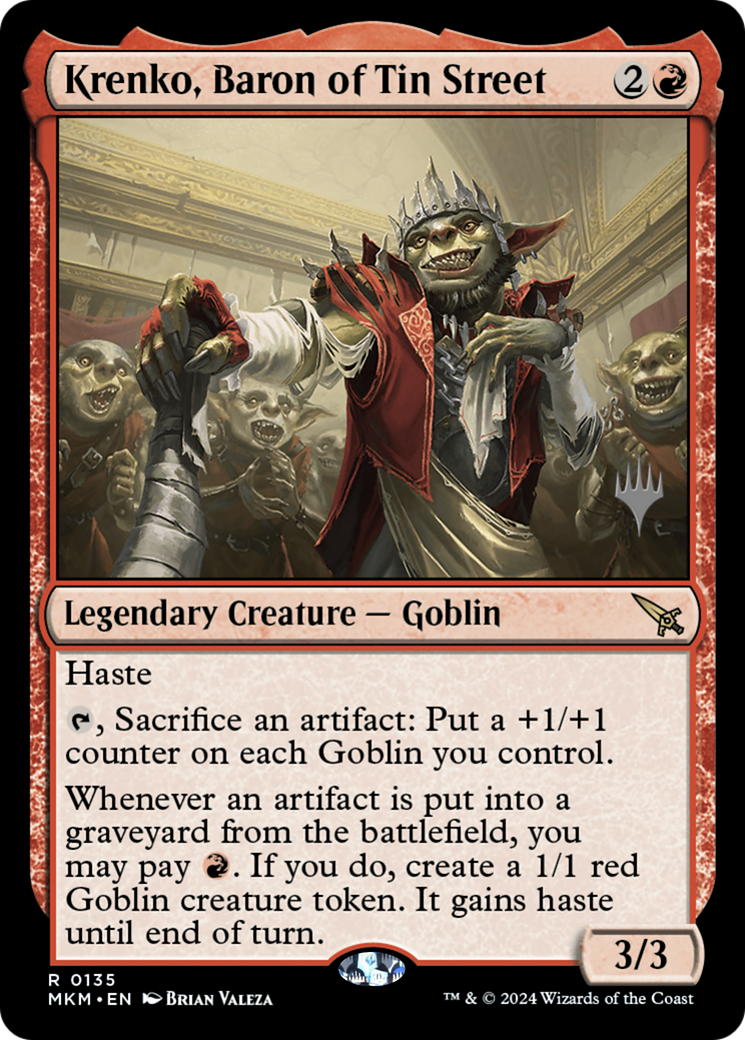 Krenko, Baron of Tin Street (0135) (Promo Pack) - Foil