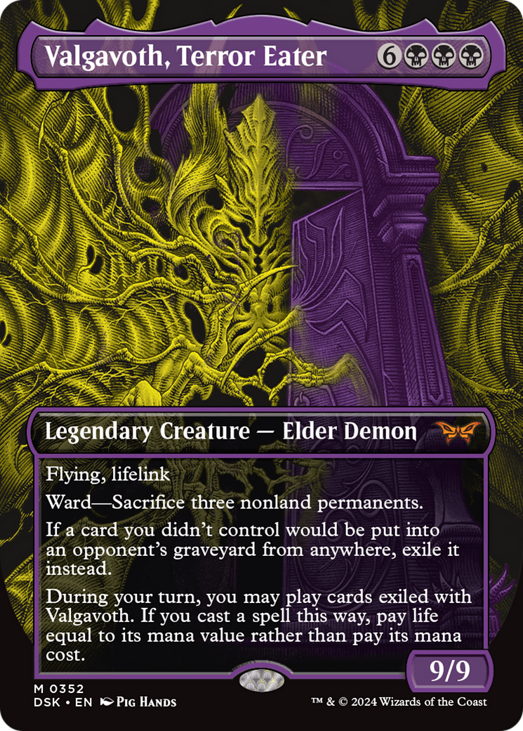 Valgavoth, Terror Eater (0352) (Borderless) (Showcase)