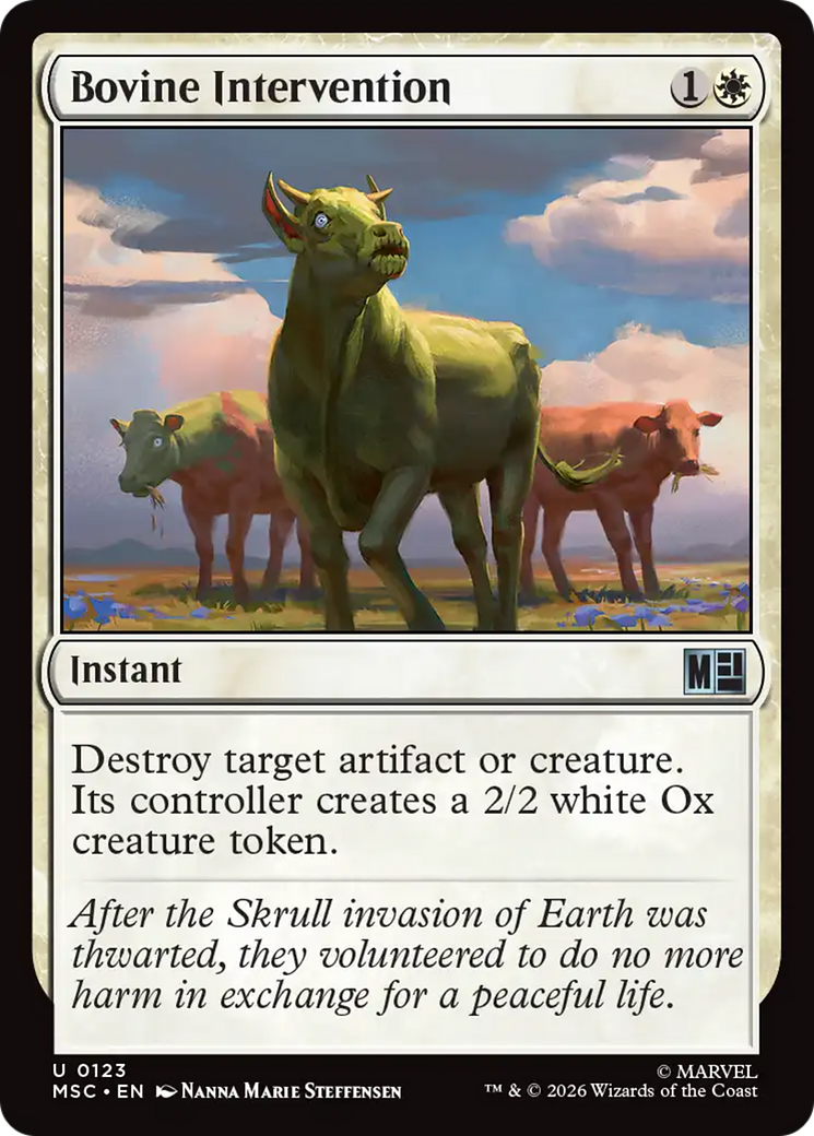 Bovine Intervention (MSC)