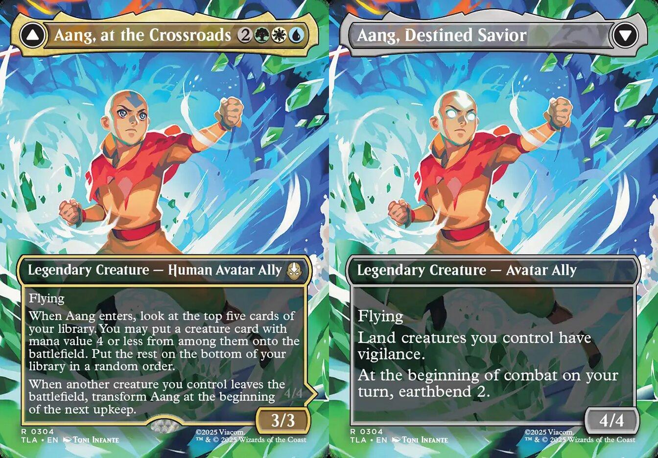 Aang, at the Crossroads // Aang, Destined Savior (0304) (Borderless) (TLA)