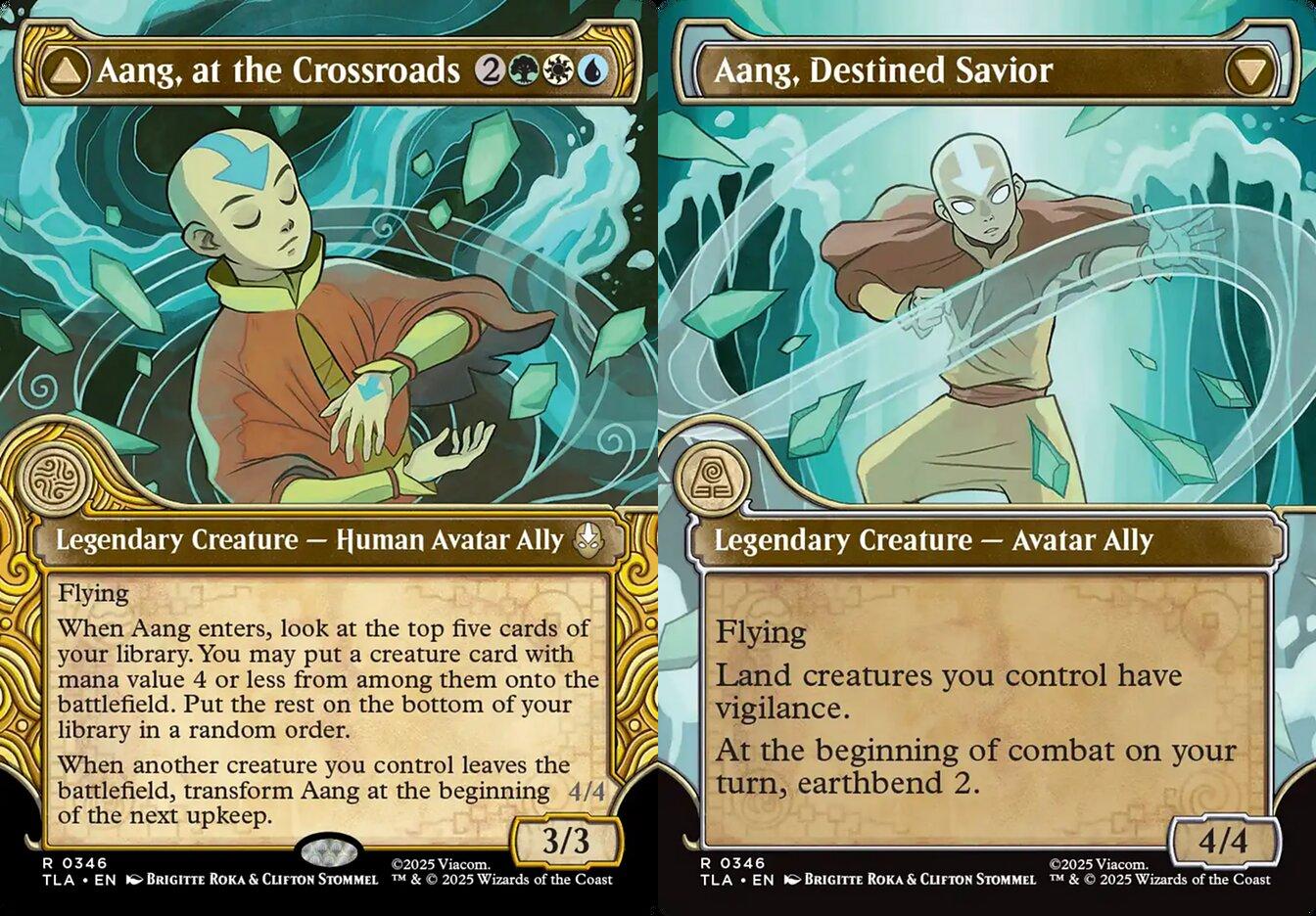 Aang, at the Crossroads // Aang, Destined Savior (0346) (Elemental Frame) (TLA) - Foil