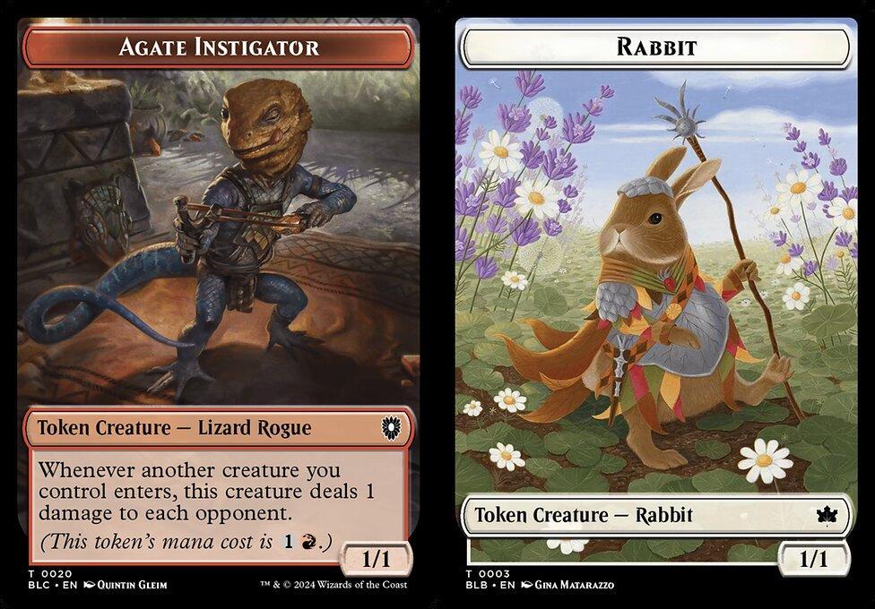 Agate Instigator (0020) // Rabbit (0003) Double-Sided Token