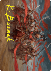 Alesha, Who Laughs at Fate (14/54) Art Card (AFDN) - Gold-Stamped Signature