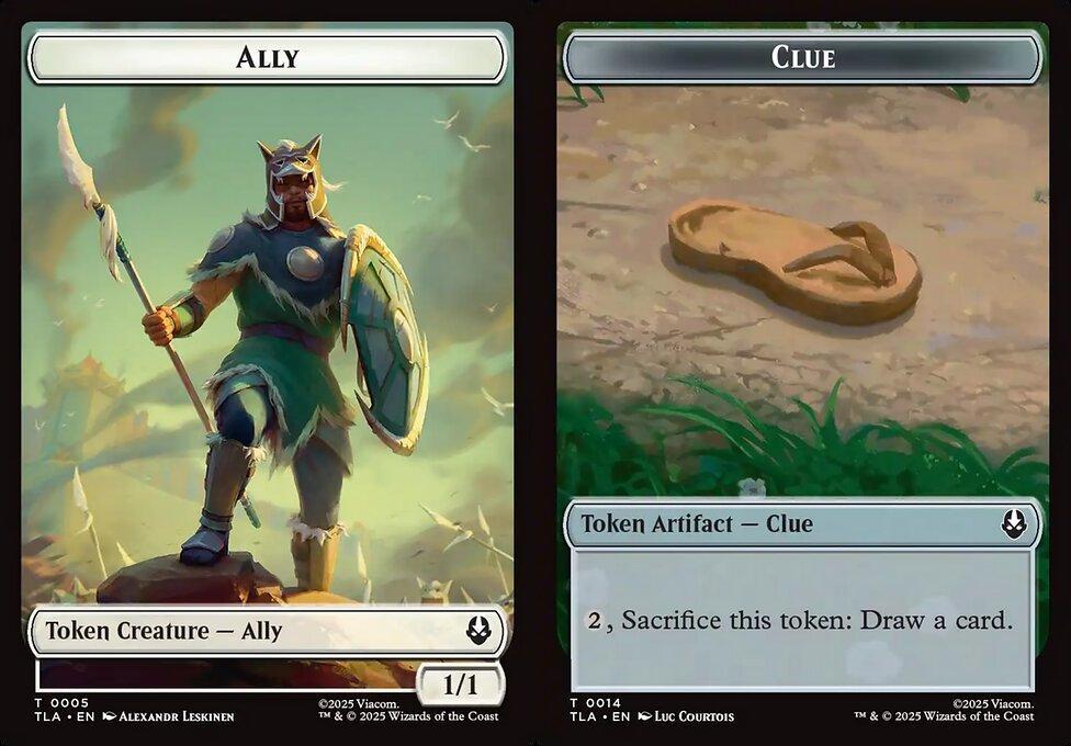 Ally (0005) // Clue (0014) Double-Sided Token (TTLA) - Foil