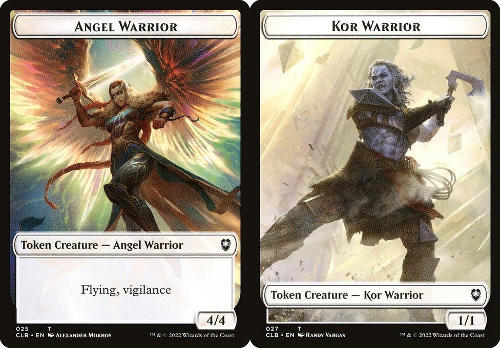 Angel Warrior (025) // Kor Warrior (027) Double-Sided Token