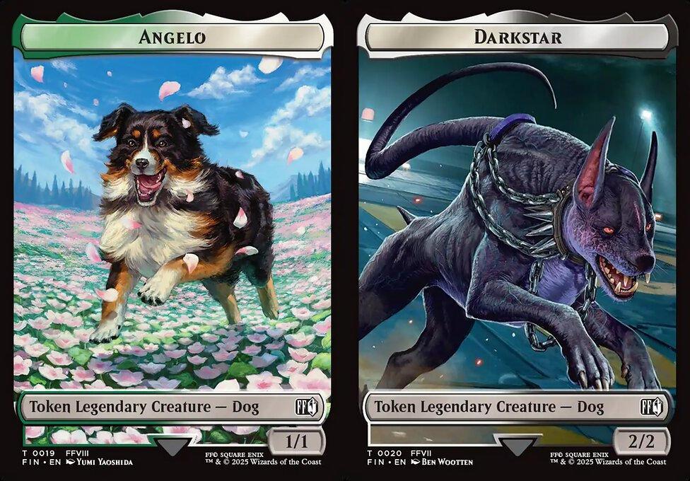 Angelo (0019) // Darkstar (0020) Double-Sided Token - Foil