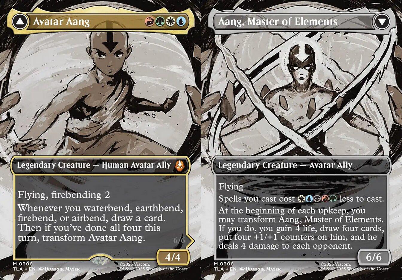 Avatar Aang // Aang, Master of Elements (0308) (Borderless) (TLA